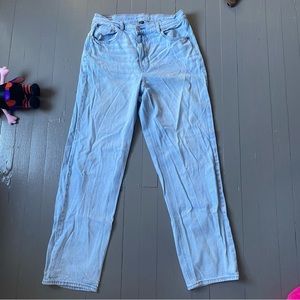 Highest rise baggy straight jeans